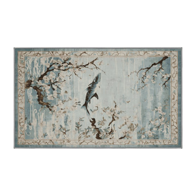 Tapis gris lavable à la machine