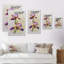 Aquarelle Iris fleur rose - décoration murale traditionnelle sur toile-71961779-71961784