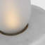 Kelly Wearstler Volver 1-light Small Table Lamp in White Marble with Clear Etched Glass shade-952417712