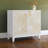 31.5" Vintage Carved Buffet Cabinet - Elegant White Sideboard with Adjustable Shelves for Living Room, Dining Room & Kitchen