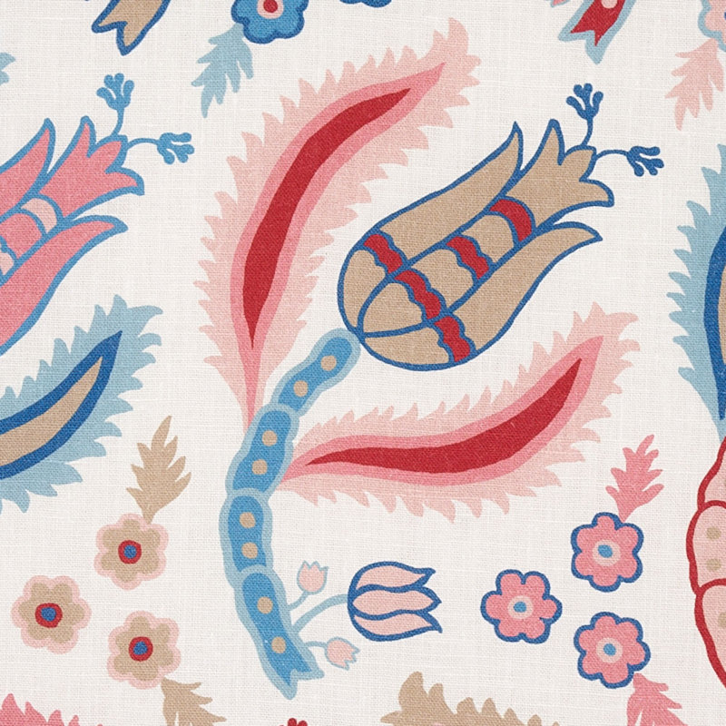 Malabar Vine Fabric, Rose