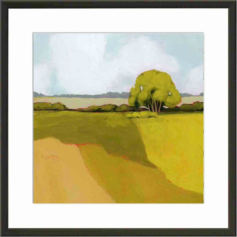 Sunkissed Solitude II par Grace Popp - peinture encadrée, Noir, H 12 po x l 12 po