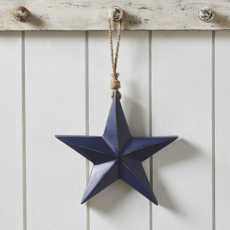 Ornement en forme d'étoile festive, Bleu
