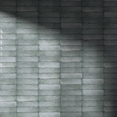 Iris Aguamarina 2.9 in. X 11.8 in. Polished Ceramic Subway Wall Tile