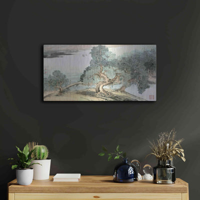 Art luxueux en métal «Une promenade le long de la berge» par R «Une promenade le long de la berge» par River Han