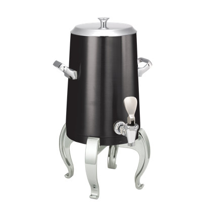 Flame Free Stainless Steel Vacuum Insulated Coffee Urn, Regal Base, Flat Lid, 1.5 Gallon