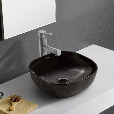 Whitehaus 17" Square Above Mount /Vessel Lavatory Basin