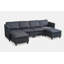 Canapé modulaire convertible avec siège de rangement-208899674