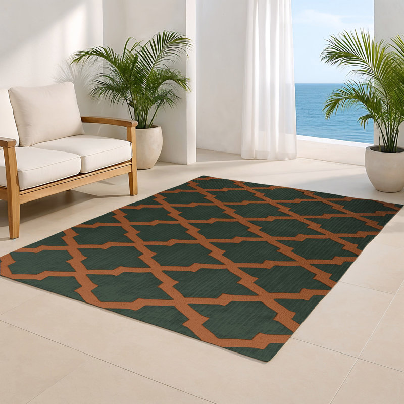 Tapis vert intérieur et extérieur Trellis, Rectangulaire 2 pi x 3 pi