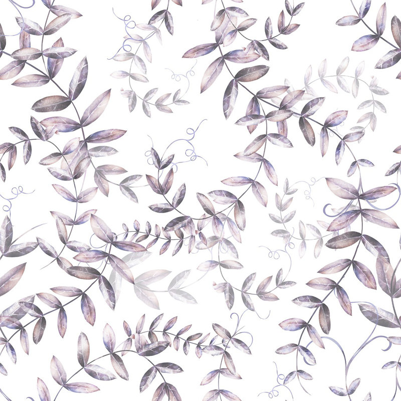 Peel & Stick Floral Tile, 2.08' W x 18.75' L