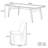 Nordic minimalist rectangular dining table set-104050951