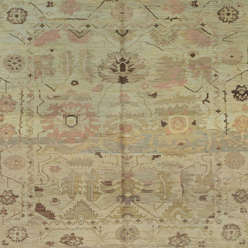 Abstract Indoor Rug, Square 6'