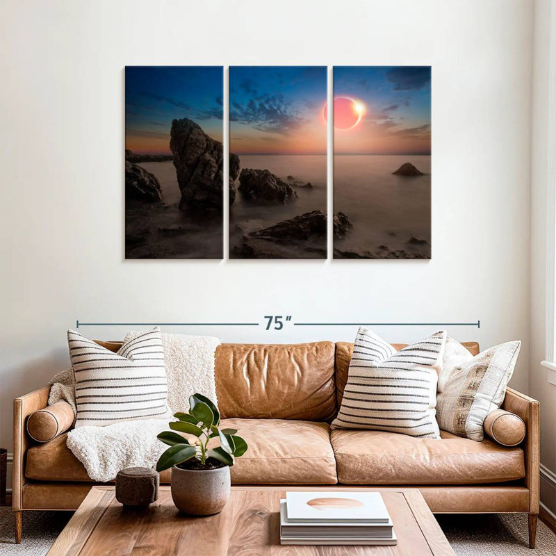 Solar Eclipse Gillard Scene, 36" H x 57" W