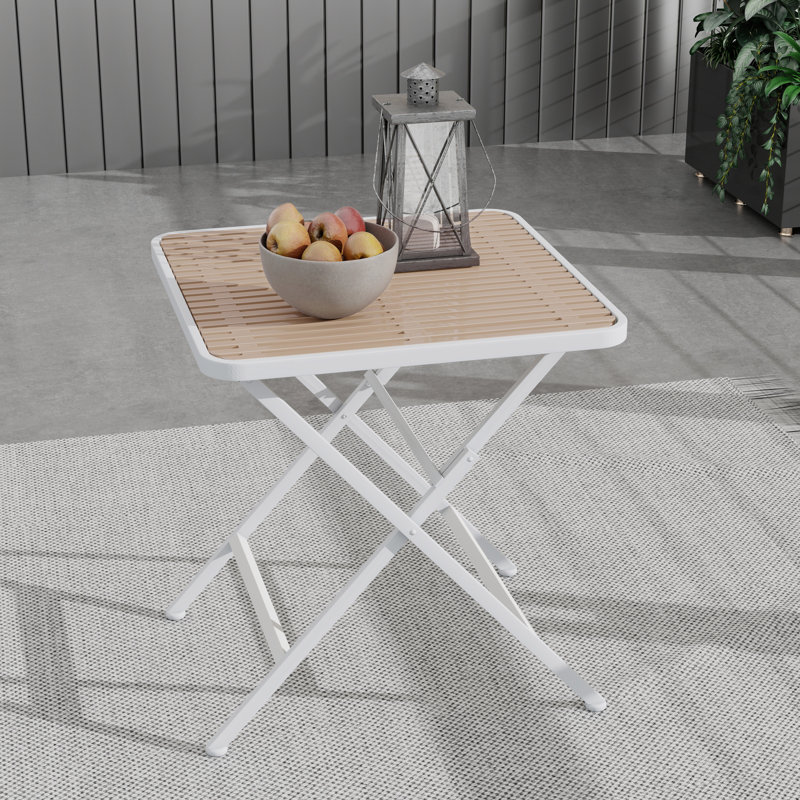  Table bistro carrée pliable d'intérieur et d'extérieur