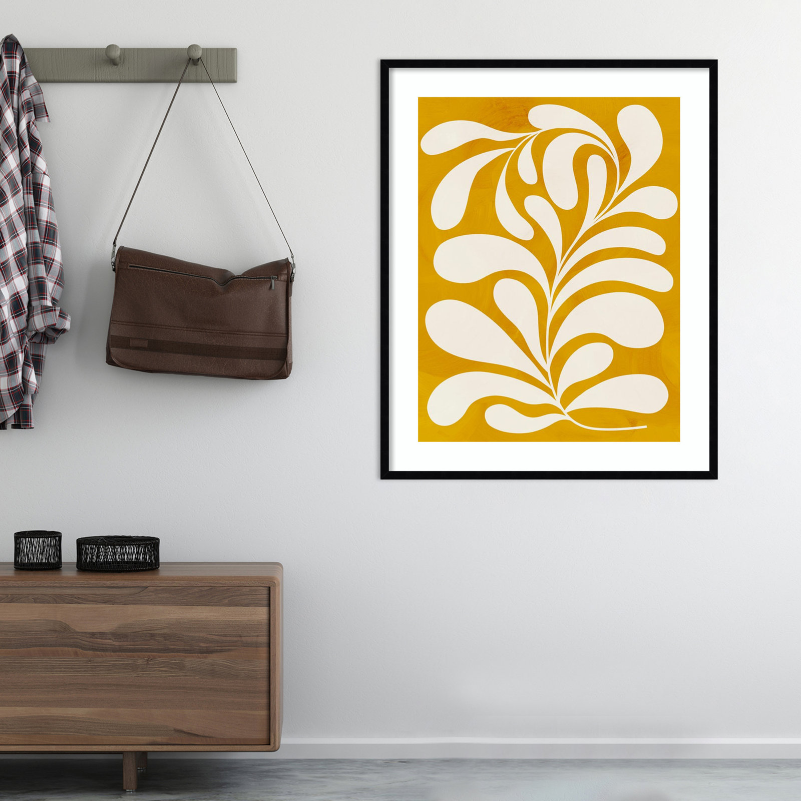 Goldenrod I by Grace Popp, Black, 41" H x 33" W x 1" D