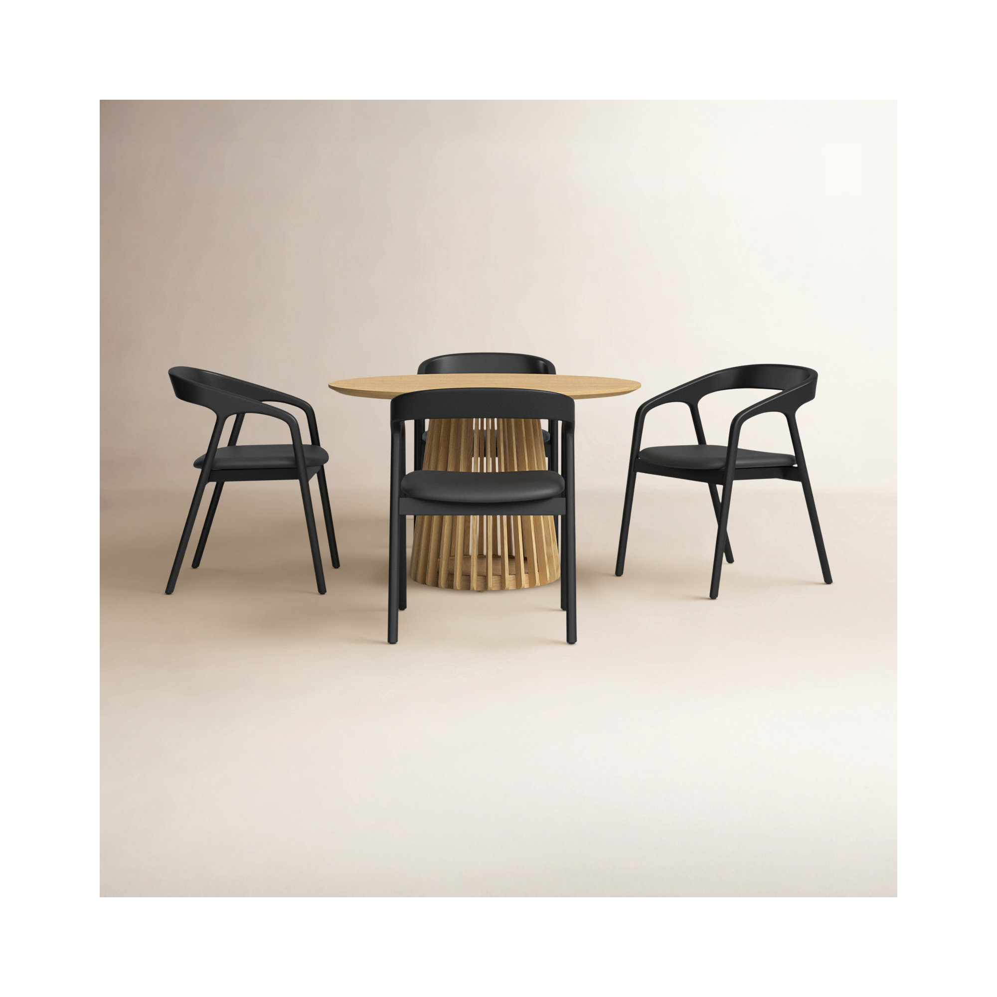 Brysa 5 - Piece Extendable Dining Set, Natural, Natural