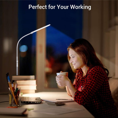 Modern LED Floor Lamp With Adjustable Height, Stepless Brightness, And 4 Color Temperatures For Living Room, Bedroom, And Office