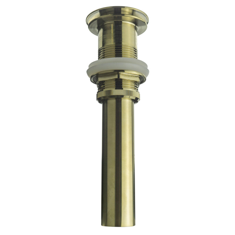 Pop-up Bathroom Sink Drain, Satin Brass