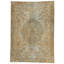 7x9 Beige and Brown Turkish Oushak Rug