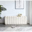 Banc rembourré en velours Liyou