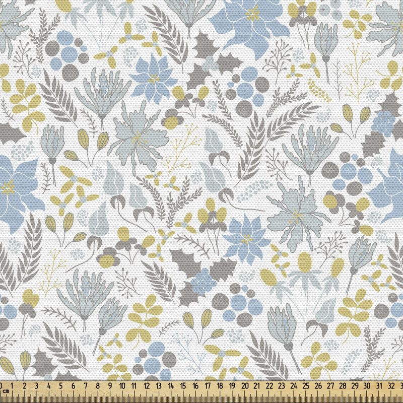 Multicolore «Botanical Fabric» par The Yard, l 58 po x L 180 po
