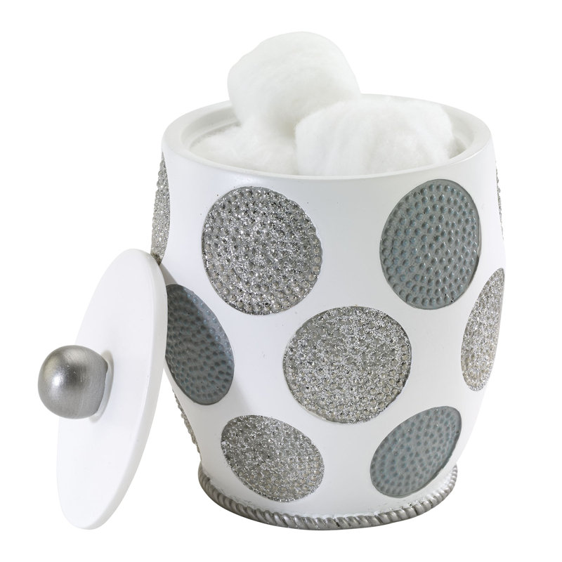 Dotted Circles Bath Shower Storage Jar