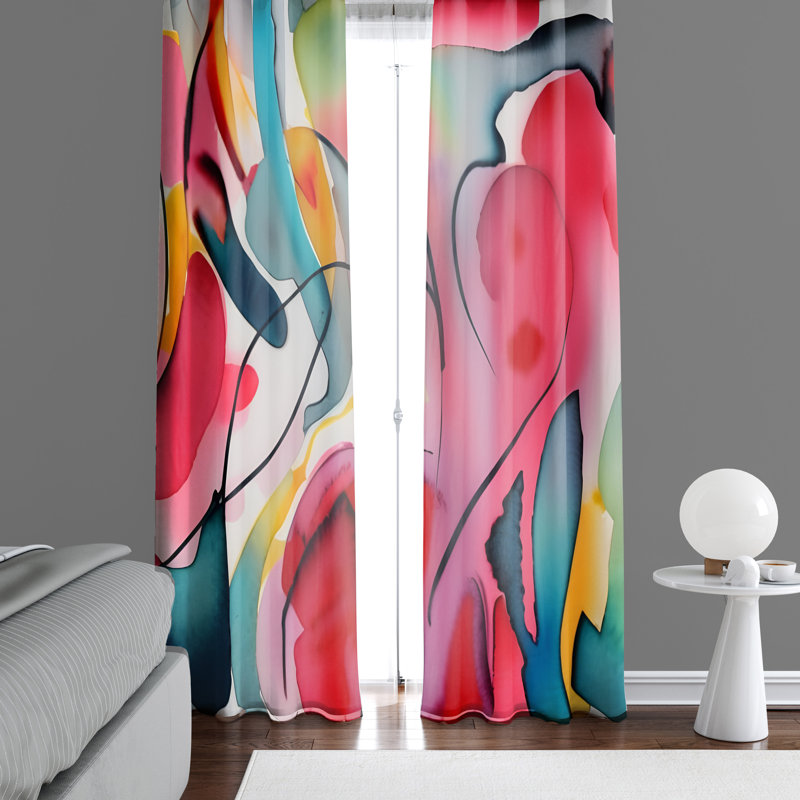 Paire de rideaux semi-transparents Caversham, L 40 po x L 82 po
