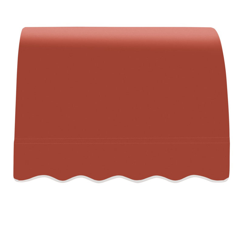Awntech Savannah Acrylic Fabric Fixed Awning, 31" H x 40.5" W x 24" D, Terracotta