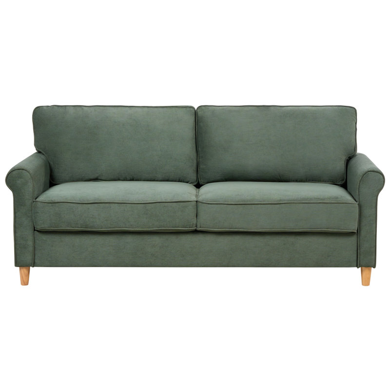 Landis Sofa, Corduroy, 3, Green