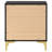 Black And Gold 2-Drawer Rectangular Nightstand