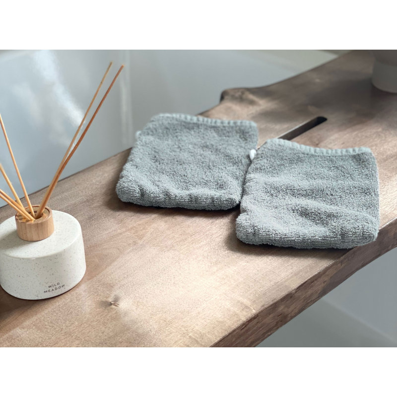 Midweight Washcloth, Light Grey