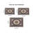 Area Rug 5x7 Vintage Bohemia Large Persian Non-slip Washable Rug For Living Room Kitchen Bedroom Living Room Flower Design Reddish Brown