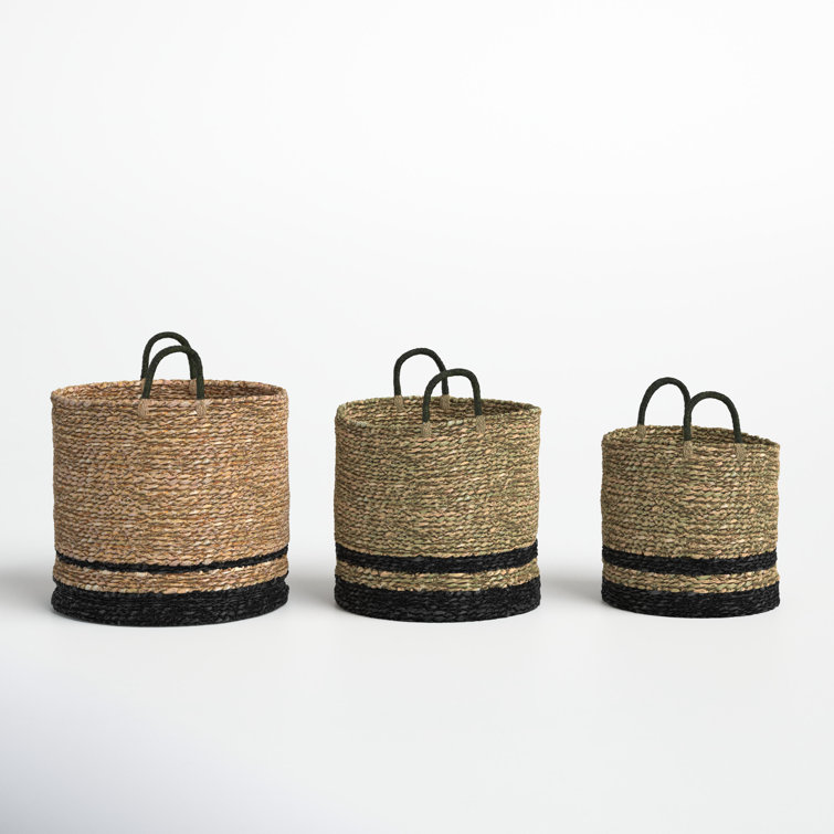 Woven 3 Piece Seagrass Basket Set