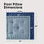 Azza Poly Chenille Square Floor Pillow Cushion-62649336-80320329