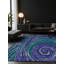 Tapis bleu soyeux et moelleux-2083401650