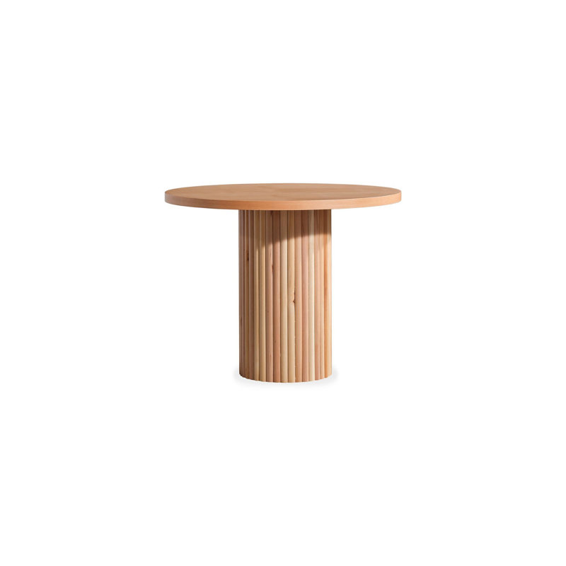 Ferro Beech Round Dining Table, 77cm H x 100cm L x 100cm W, Natural