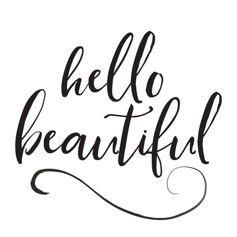 Hello Beautiful - Wrapped Canvas Print, 91cm H x 91cm W x 3.8cm D