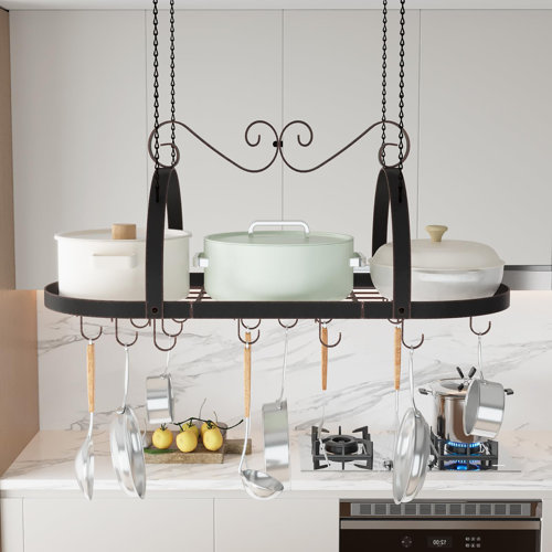 Overhead Table Hanging Rack Hanging Pot Racks | Overhead Pan Rack & Ceiling Pot Rack