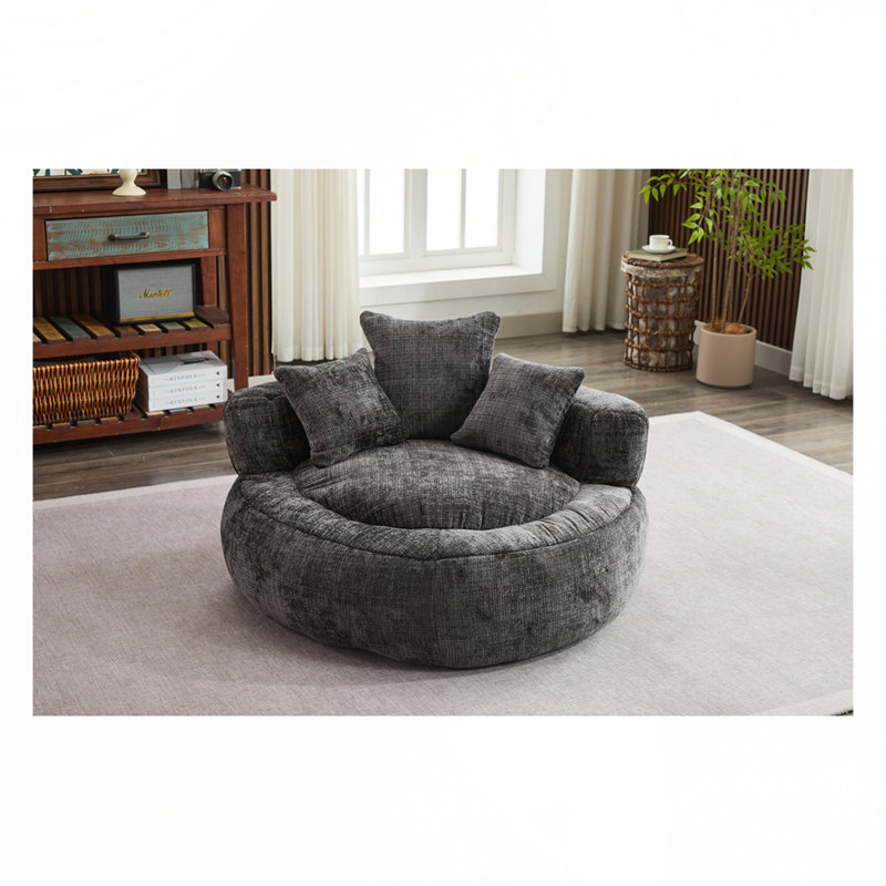 Fauteuil à billes Chenille, Chenille noir