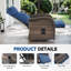 Chaise longue inclinable et réglable en osier Serita-101888319-101888312