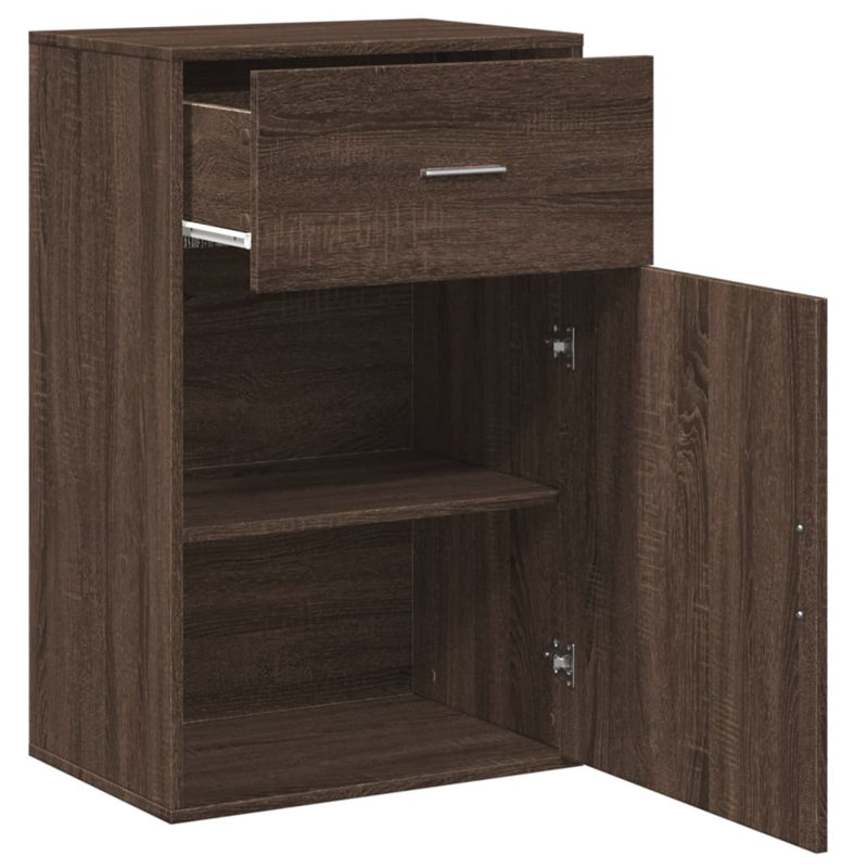 Chava Accent Chest, Brown Oak Look