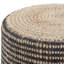 Larissa 18"W Hand Braided Jute Boho Round Pouf with Polystyrene Filling-692930972
