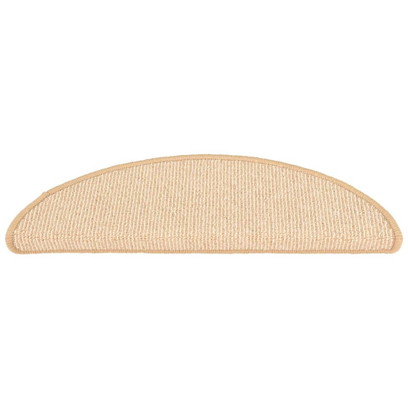 Beaty Non-Slip Stair Tread, Cream, Semi-Circle 17cm x 56cm