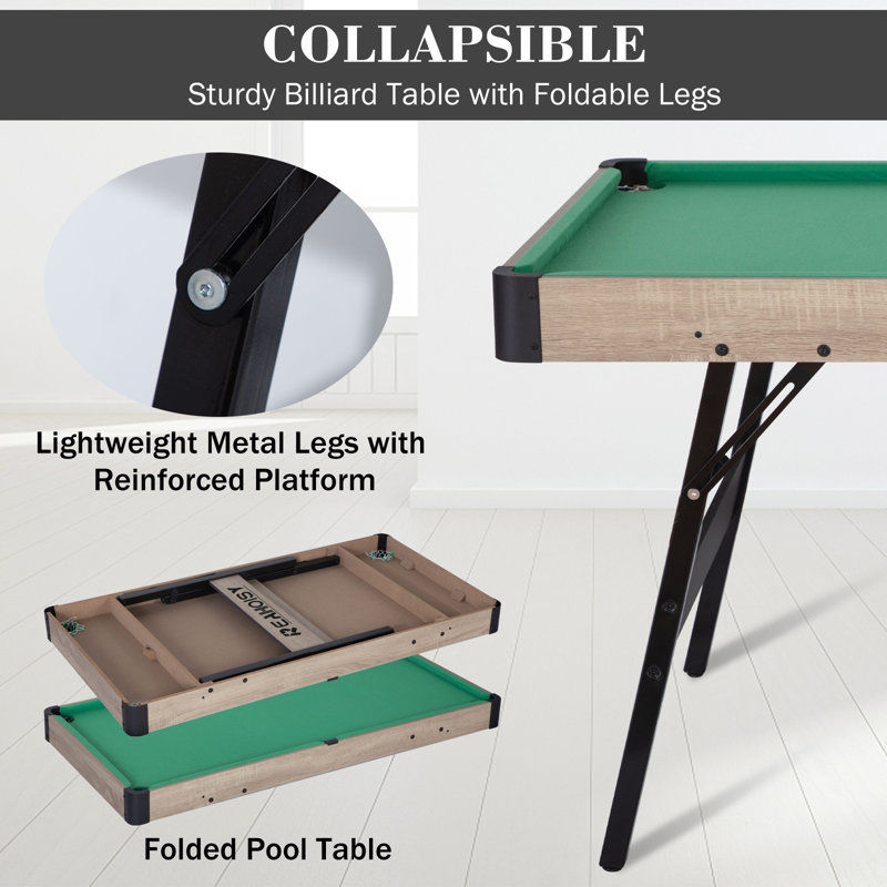 Table de billard portative RayChee, Vert