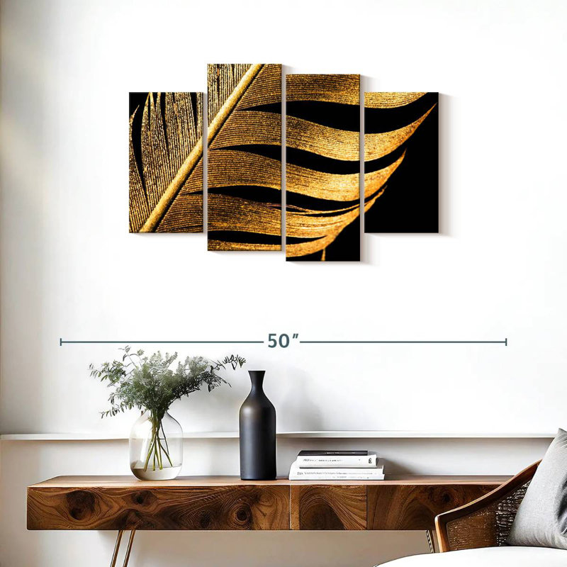 Kerner Golden Feather, 22'' H x 36'' W