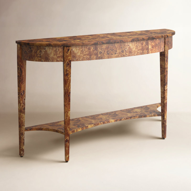 Kal 54" Console Table, Honey Burl