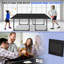 Ensemble de table de tennis de table pliable et portatif de taille moyenne de 6 pi avec filet, raquettes et balles-128776451