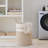 72L Strip Light Brown Woven Rope Laundry Hamper-1294080210