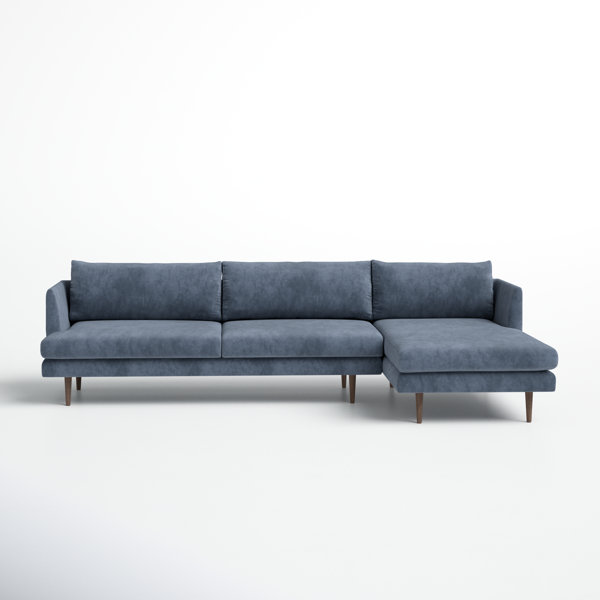 Ebern Designs McConnico Right Hand Facing Modular Corner Sectional with  Ottoman