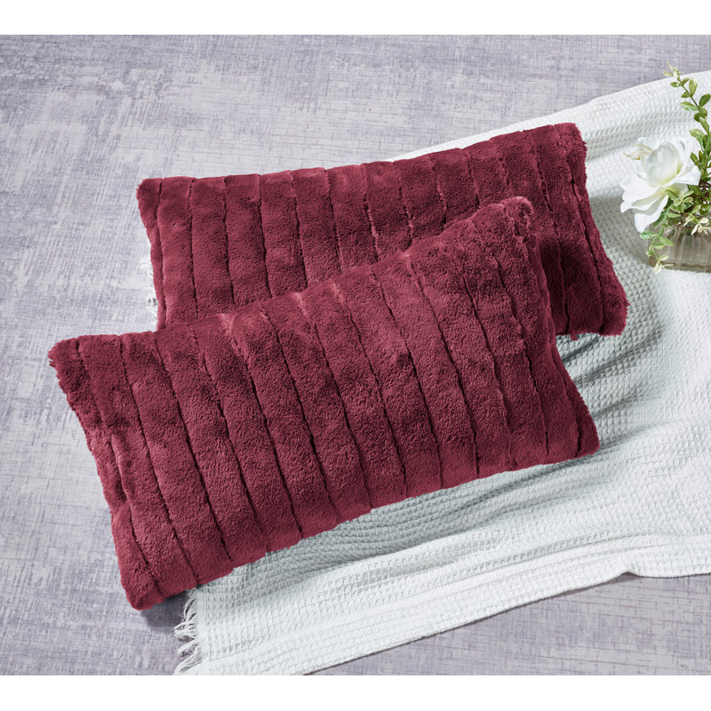 Rectangular Lumbar Cushion Cover, Tawny Port